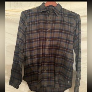 Rag & Bone Men’s Flannel green and blue S